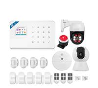 Control del APP de la ayuda del ladrón del detector del sensor de movimiento del de alarma de WIFI/GSM de la alarma casera elegante 4G Para Villas y Almacenes(KIT1)