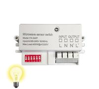 Control del sensor de movimiento de la luz, controlador de luz techo - Botón para el garaje para baño activado por movimiento avanzado,Cómodo controlador de detección de movimientos internos