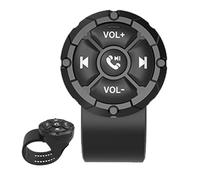 Control del volante: botón inalámbrico multifuncional, control remoto impermeable | Controlador de teléfono inalámbrico versátil para coche y motocicleta, mando a mano para una conducción más segura