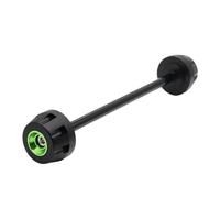 Control deslizante del marco de la motocicleta Para Ninja 650 Z650 Z750 Z800 Z900 Z1000 ZX6R ZX636 ZX-10R Para Versy650 Eje Horquilla Con Tapa Deslizante Protector Contra Choques(VERDE)
