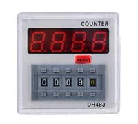 Control digital de alta precisión, contador electrónico de contadores electrónicos con pantalla LED para la automatización de monitoreo de tráfico Mechatronics y aplicaciones de (24VAC/DC)