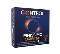 CONTROL Finissimo Preservativos 3 Unidades - Sensibilidad Extrema Con Espesor Ultra Fino
