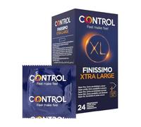Control Finissimo XL Preservativos Súper Finos 0,05 mm Talla XL de Látex Natural - 24 Preservativos