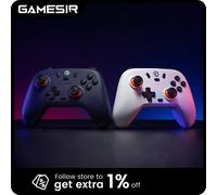 Controles de Juego Gamesir Nova Lite para PC, Nintendo Switch 2, Switch OLED Lite, Bluetooth, Joysticks con Efecto Hall, Windows 10/11 Yellow