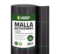 Control Garden Malla Antihierbas 2 x 100 m Groso 125gr | Malla Anti Malas Hierbas y Maleza para Jardín, Huerto, Cesped | Lona Antigerminante Transpirable, Permeable y Resistente