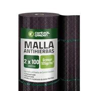 Control Garden Malla Antihierbas 2 x 100 m Grosor 105gr | Malla Anti Malas Hierbas y Maleza para Jardín, Huerto, Cesped | Lona Antigerminante Transpirable, Permeable y Resistente