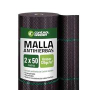 Control Garden Malla Antihierbas 2 x 50m Grosor 105gr | Malla Anti Malas Hierbas y Maleza para Jardín, Huerto, Cesped | Lona Antigerminante Transpirable, Permeable y Resistente