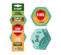 CONTROL GARDEN Trampa para Hormigas x6 Cebo Gel Super Atrayente | Insecticida Antihormigas Interior y Exterior | Elimina Toda La Colonia y Hormiga Reina | Facil y Rapido