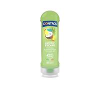 Control Gel Exotic Escape 2 en 1 - Gel de Masaje Corporal con Aroma a Frutas Tropicales - 200 ml - Base acuosa - Hidratante - Hipoalergénico - Sin azúcar - No mancha