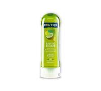 Control Gel Exotic Escape 2 en 1 - Gel de Masaje Corporal con Aroma a Frutas Tropicales - 200 ml - Base acuosa - Hidratante - Hipoalergénico - Sin azúcar - No mancha