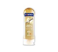 Control Gel Madagascar Sweetness 2en1 - Gel de Masaje Corporal con Aroma a Vanilla - 200 ml - Base acuosa - Compatible con Preservativo - Hidratante - Hipoalergénico - Sin azúcar