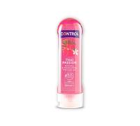 Control Gel Thai Passion 2 en 1 - Gel de Masaje Corporal con Aroma a Especias Florales - 200 ml - Base acuosa - Compatible con Preservativo - Hidratante - Hipoalergénico - Sin azúcar - No mancha