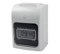 Control Horario Empleados, Máquina de asistencia en inglés Máquina de tiempo electrónico Tarjeta de papel Punch Punch Empleados Registrarse en el trabajo Power Power Disponible(LCD screen)