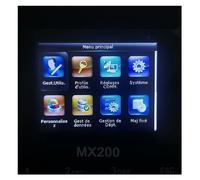 Control horario empleados, MX200 Tcp/Ip RFID 125khz de asistencia de tarjeta SSR tarjeta de proximidad reloj de tiempo máquina de Control de empleado dispositivo electrónico para empleados(French Menu