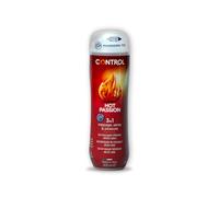 Control Hot Passion - Gel de Masaje Corporal con Efecto Calor y Tapón Masajeador - 200 ml - Base acuosa - Compatible con preservativo - Hidratante - Hipoalergénico - Sin azúcar - No mancha
