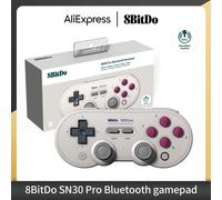 8Bitdo SN30 Pro Bluetooth Controller, Hall Effect Joystick Update, Compatible with Switch, PC, macOS, Android, Steam Deck & Raspberry Pi (G Classic)