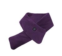 Control inteligente de temperatura de 3 velocidades, bufanda calefactora, frío de invierno, calefacción eléctrica, cuidado del cuello, carga USB inteligente, bufanda de calefacción, compresa caliente, calentador eléctrico GJ799 (purple, talla única)