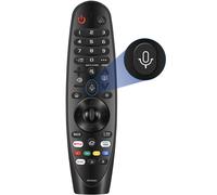 Control intuitivo de rueda compatible con Smart TV sin reconocimiento de voz, control remoto mágico con función de puntero y uso directo des
