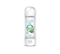 Control Lub Aloe - Gel Lubricante con Extracto Natural de Aloe y Aroma a Jazmín - 75 mililitros - Base acuosa - Hipoalergénico - Sin azúcar - No mancha - Transparente