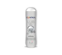 Control Lub Infinity - Gel Lubricante de Larga Duración - 75 mililitros - Base silicona - Compatible con Preservativo - Hipoalergénico - Sin azúcar - No mancha - Color Transparente