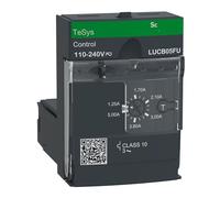 Control LUCB05FU 1.25A a 5A, motores 3P, protección y diagnóstico, clase 10, bobina 110-240VAC/DC relé