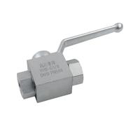 Control manual de válvula de bola hidráulica de 2 vías for cuerpo de válvula de acero al carbono roscado BSP for aplicaciones de aceite de agua con clasificación de 500bar(G3percent8)