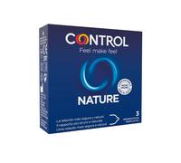 CONTROL Nature Preservativos 3 Unidades - Protección Confortable De Látex Natural Para Seguridad Intimidad