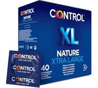CONTROL Nature XL Preservativos Clásicos Talla Grande de Látex Natural 40 Unidades