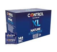 Control Nature XL Preservativos Extra Grandes de Látex Natural con Depósito - 144 Preservativos