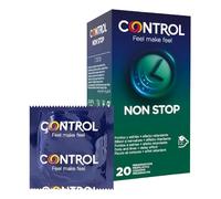Control Non Stop Preservativos Retardantes y Estimulantes, 20 Condones