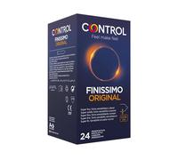Control Preservativos Finissimo Original. Caja Condones Súper Finos, Extra Sensibilidad, Lubricados, Sexo Seguro. Disfruta de un Ajuste Perfecto para una Relación Segura, 1 Caja x 24 Unidad