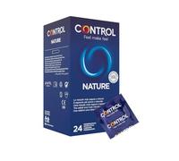 Control Preservativos Nature. Caja Pack Ahorro 24 Condones para un Placer Natural, Lubricados, Sexo Seguro, Ajuste Perfecto