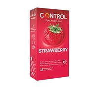 Control Condom Preservativos Fresa Lubricados Aroma Fresa 12 uds