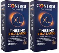 Control Preservativos XL - 12 Unidades (Paquete de 2)
