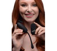 Control Remoto 28X Huevo De Felpa De Silicona - Negro