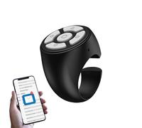 Control remoto con punta de dedo: controlador de inalámbrico con acabado mate, botón de desplazamiento, Clicker para grabación de video, Clicker para presentación, juegos móviles Scroller vor |