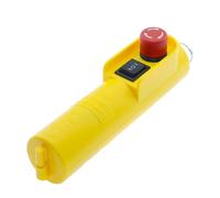 Control remoto de grúa inalámbrica, Polipasto eléctrico de Control de grúa a prueba de lluvia de operación directa de COB-61DRH con botón de interruptor de cabeza de seta de parada de emergencia