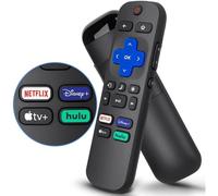 Control remoto de repuesto para Hisense Roku TV, botones de acceso directo para Disney Prime Video Control remoto de repuesto universal con tiempo de