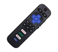 Control remoto de repuesto para Smart TV, control remoto infrarrojo con botones de acceso directo fáciles de usar, compatible con Roku TV y TCL