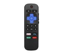 Control remoto de repuesto para Smart TV, no requiere emparejamiento, compatible con Roku TV, botones de volumen y silencio, diseño ligero y