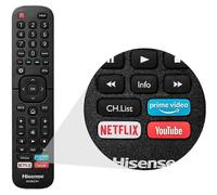 Control remoto de TV Hisense para modelos EN2BS27H con compatibilidad con Netflix y YouTube