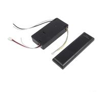 Control remoto del ventilador de techo, controlador de frecuencia variable de 6 velocidades con indicador de batería para kit de repuesto de luz de ventilador de techo (negro)