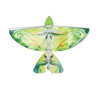 Control Remoto Flying Bird Toy 2.4GHz Alas Batientes Biónicas Luz LED Drone Electrónico para Pájaros para Niños Adultos Juego en Interiores y Exteriores Material EPP Carga (Verde)