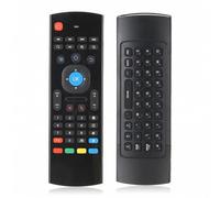 Control Remoto Inal¨¢mbrico 2.4G para Smart TV y Android TV Box, Mango de Juego con Detecci¨®n de Movimiento y Aprendizaje por Infrarrojos, Dise?o ¨®mico, Plug and Play (Negro)