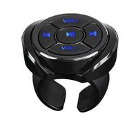 Control remoto inalámbrico Bluetooth para dispositivos multimedia con botones de control.