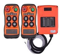 Control remoto inalámbrico industrial de grúa por radio de 4 botones Q404 de doble velocidad for interruptores de cabrestantes, controlador de grúa for riel de elevación(2T 1R,ACDC110-460V)