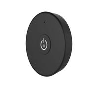 Control remoto mini negro con múltiples funciones, compatible con diversos dispositivos, ideal para comodidad y fácil operación.
