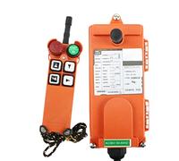 Control remoto para grúas industriales, Interruptor de control remoto F21-4S de 12 V a 380 V, 2 unidades, UHF/VHF, con enclavamiento momentáneo y reinicio por presión.(DC 24V,UHF 868Mhz)