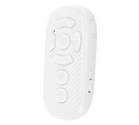 Control Remoto para TikTok, Cambio de Página con Control Remoto, Cambio de Página Bluetooth4.2 para Aplicación Aplicación de Soporte, Vídeo, Lectura, Selfie (White)