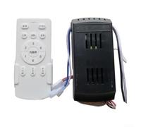 Control remoto para ventilador de techo con receptor de 6 velocidades variables para inversor de frecuencia, temporizador, modo de viento natural, rotación reversible para ventiladores de CA, kit de